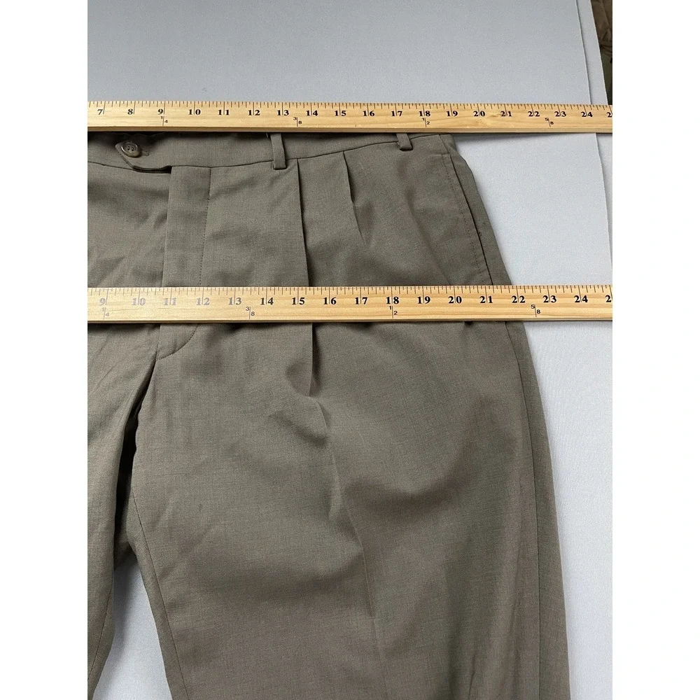LRL Ralph Lauren Mens Dress Pants 38x29 Pleated High Performance Wool Fall Prep‎